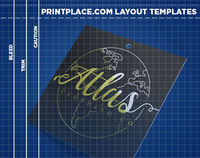 Metallic Hang Tags Layout Templates